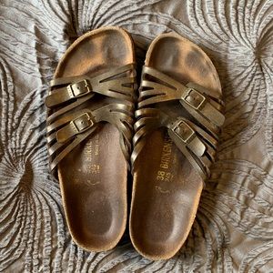 Birkenstock 🩴 sz. 38 EUC Granada Sandal in Golden Brown
